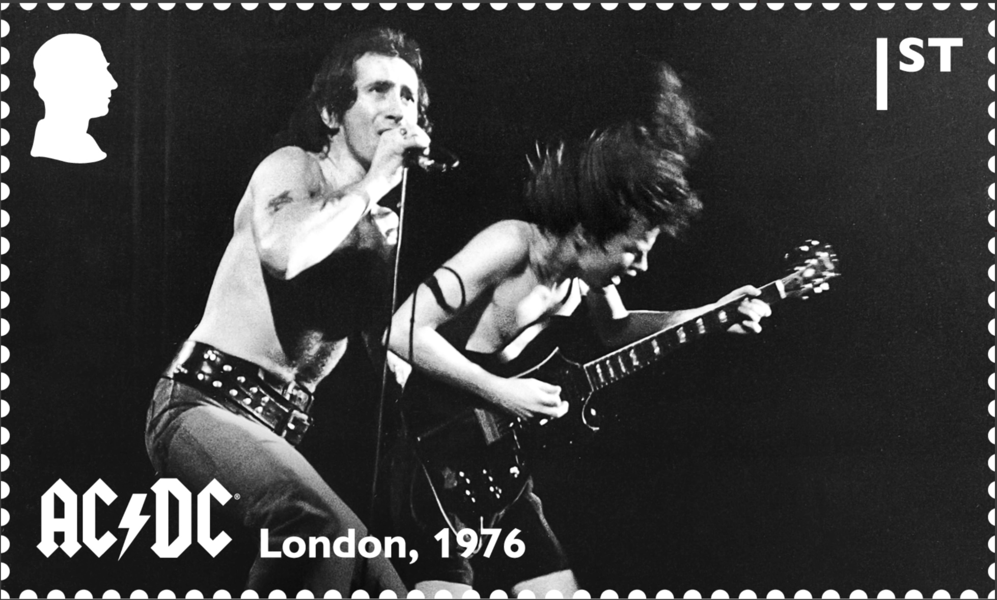 AC/DC stamps series New stamps of the UK 2025