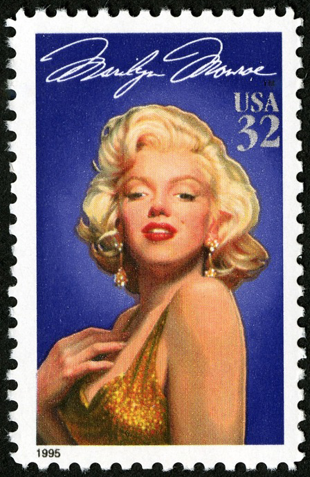 Marilyn Monroe 32с stamp (1995) Famous US women on stamps