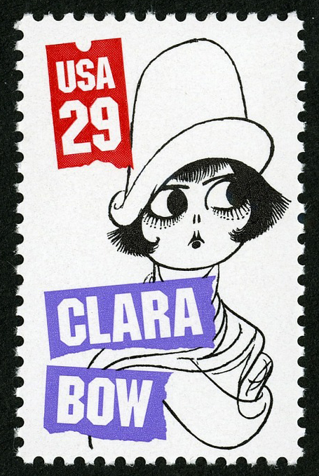 Clara Bow 29c stamp (1994) USA Famous Women on stamps