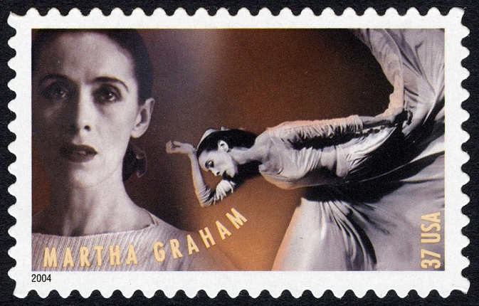 Martha Graham 37c stamp Famous US women on stamps
