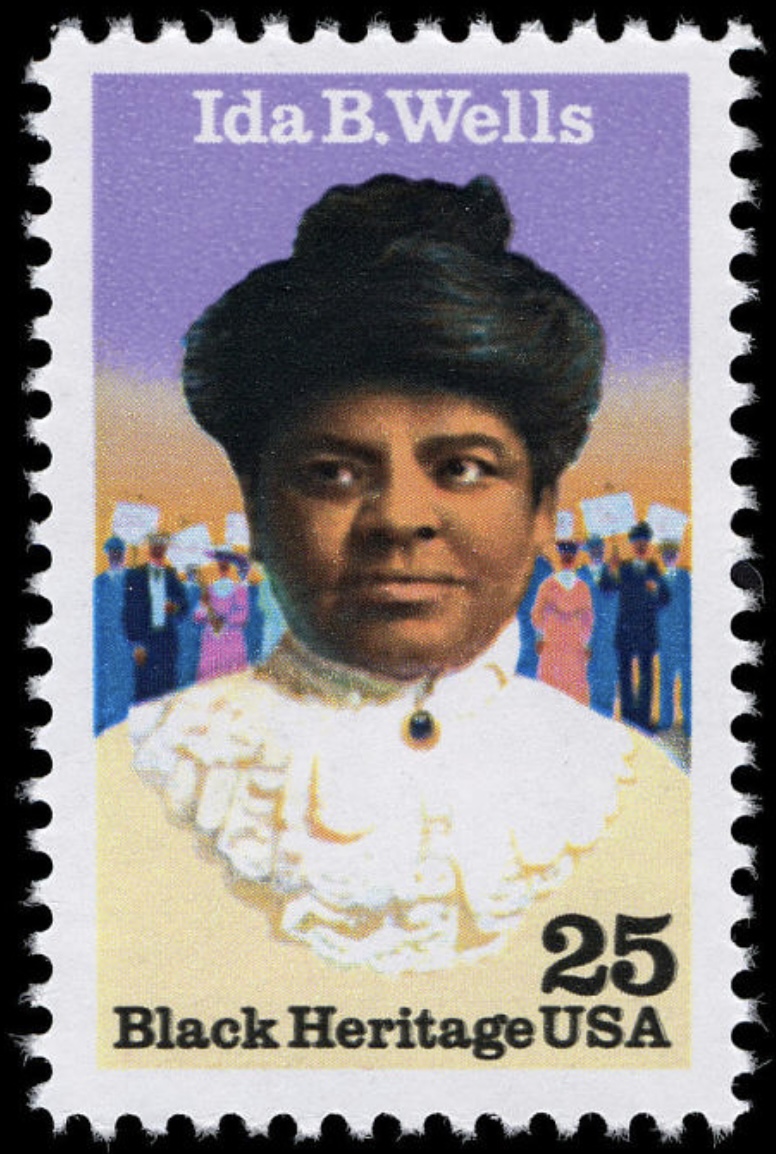 Ida B. Wells 25c stamp (1990) USA Famous women on stamps