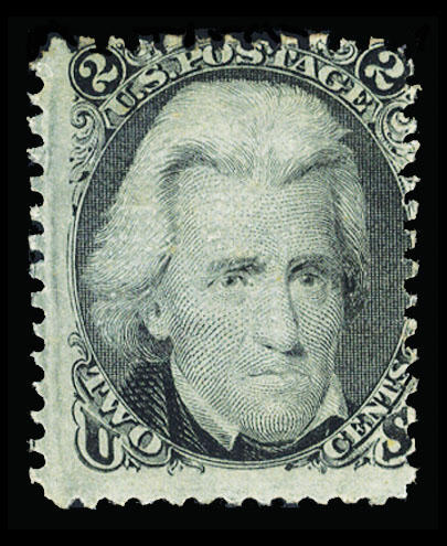Andrew Jackson, 2c, gray black, intense black, USA stamps