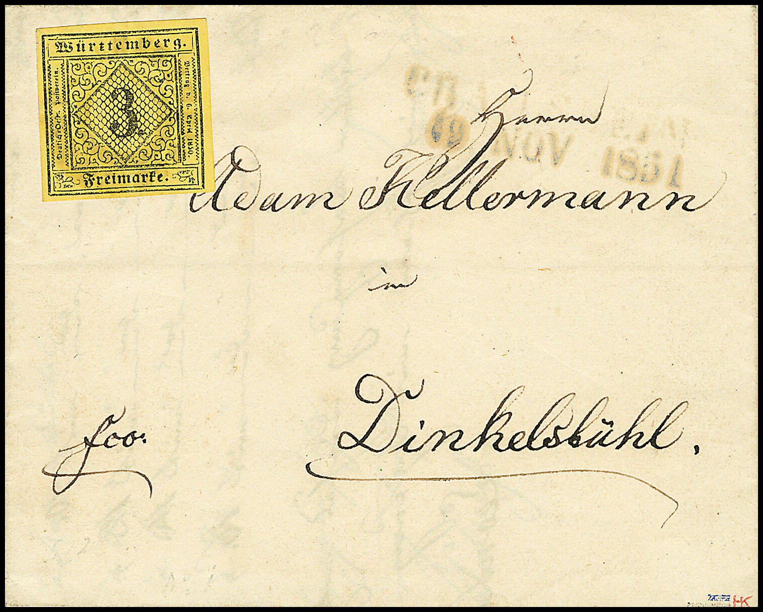 German state Württemberg: Numeral Value stamp