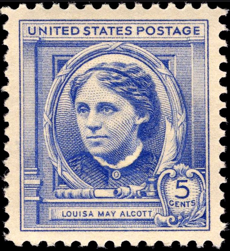 Louisa May Alcott 5c stamp (1940) USA