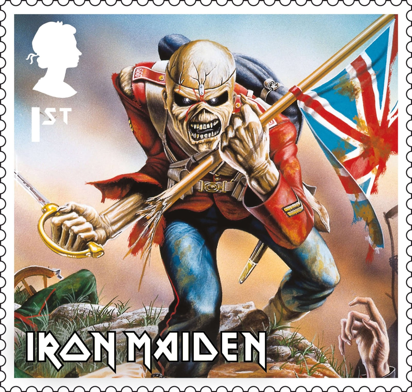 The British Post Office - Iron Maiden 2023 stamp