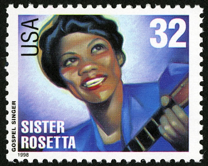 Roberta Martin 32c stamp Famous US women on stamps