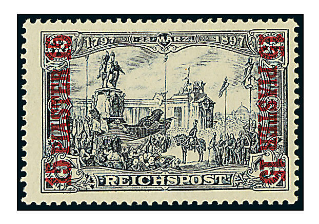  Unveiling Kaiser Wilhelm I, Reichpost, 15 piastres, Germany