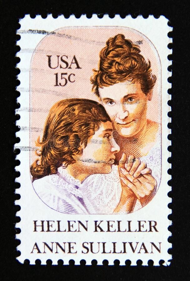 Helen Keller and Anne Sullivan 15c stamp (1980) USA Famous women on stamps 