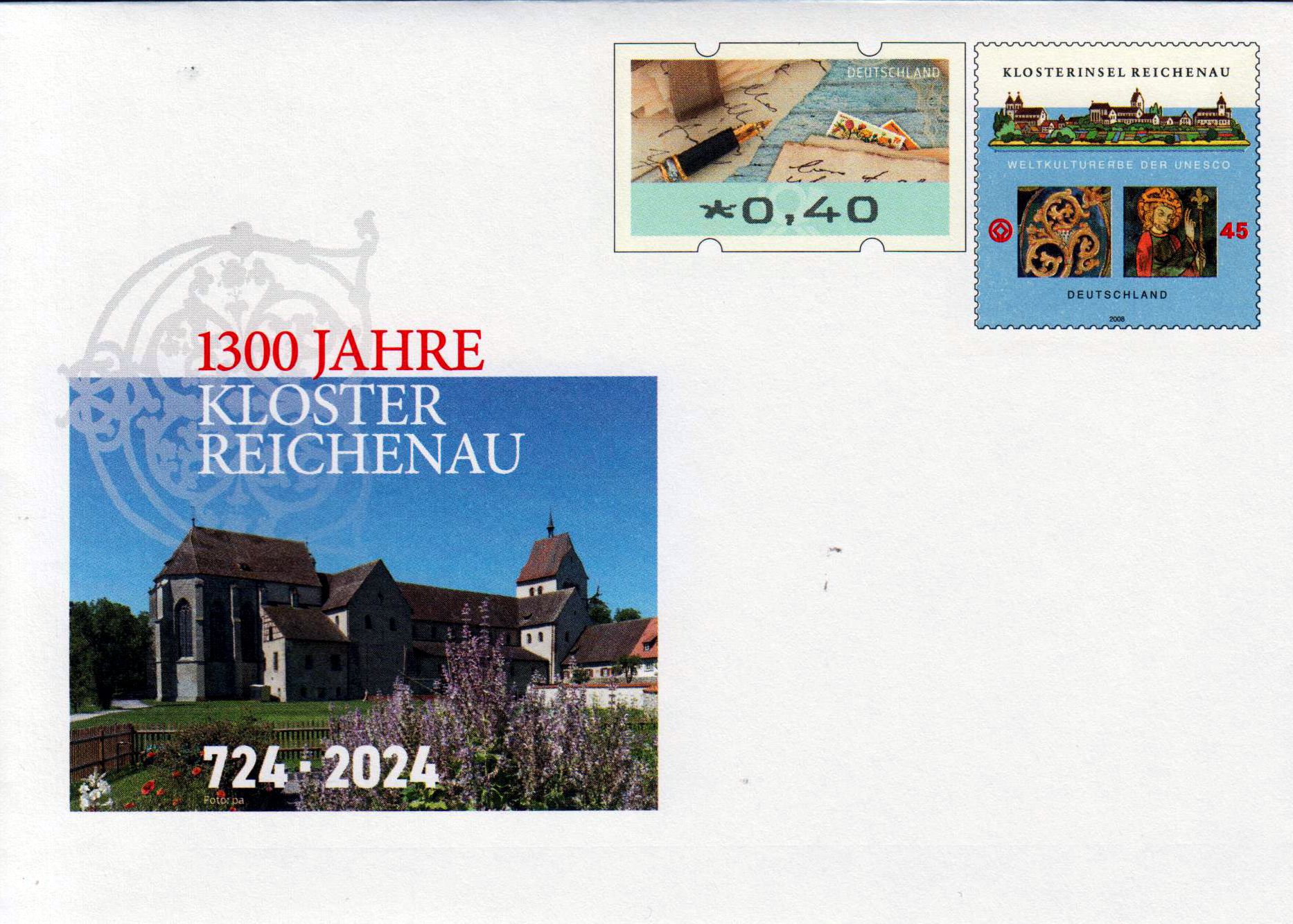12. 1300 years of Reichenau Monastery Germany stamp 2024