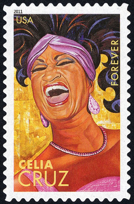 Celia Cruz 44c stamp Famous US women on stamps