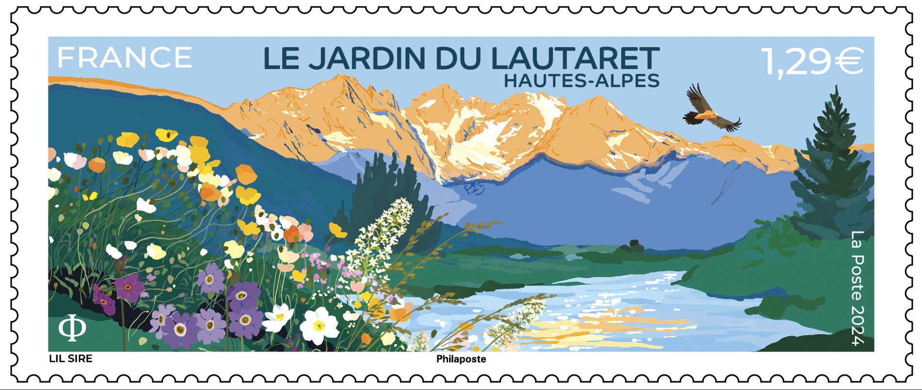 Lautaret garden, France new stamps 2024