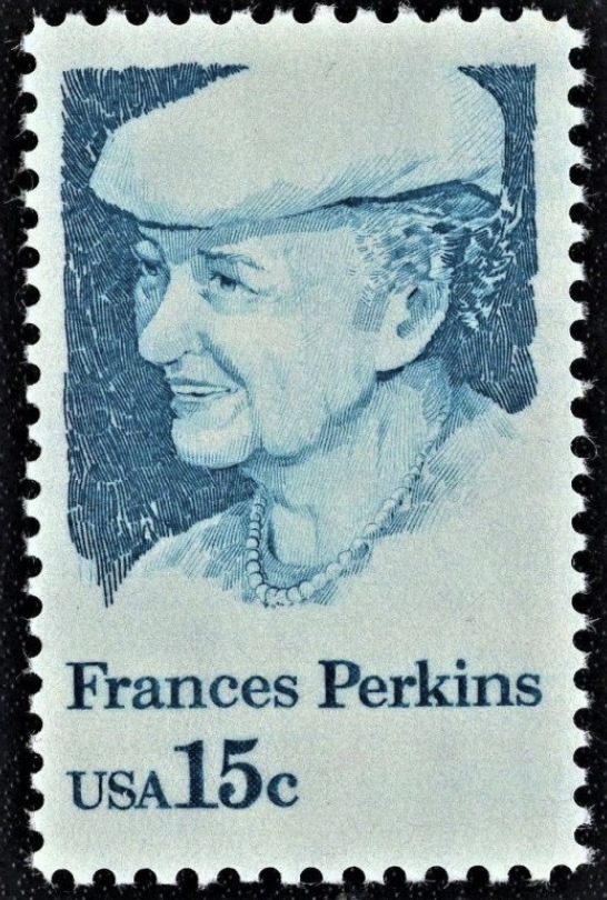 Frances Perkins 15c stamp (1980) USA Famous women on stamps