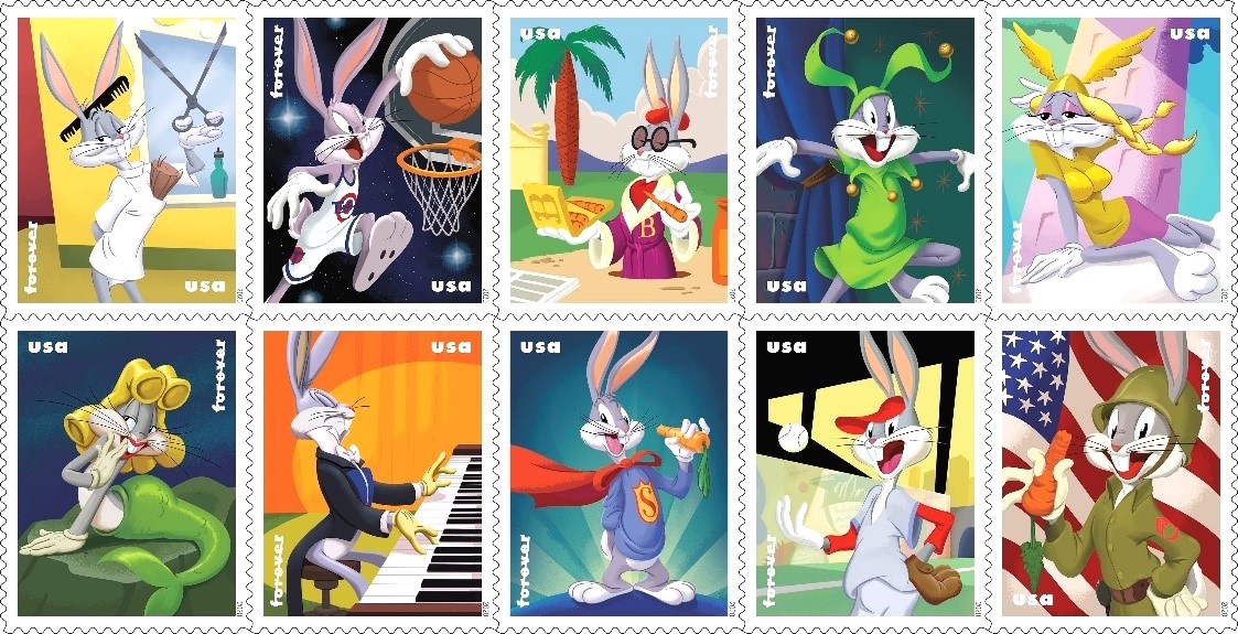 Bugs Bunny Stamps 2020 USA