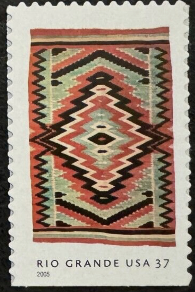 USA, 2005 Rio Grande Blankets Stamp Series, Zigzag diamonds Scott #3929