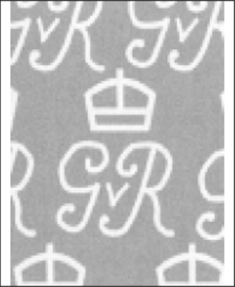 UK, Multiple Cypher watermark on postage stamps