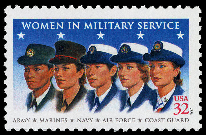 Women in the Military 32c stamp Famous US women on stamps