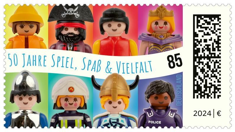 11. Play Figures, PLAYMOBIL, Germany stamp 2024