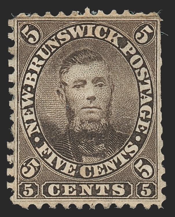 Canada, New Brunswick, 1860, 5c Connell stamp