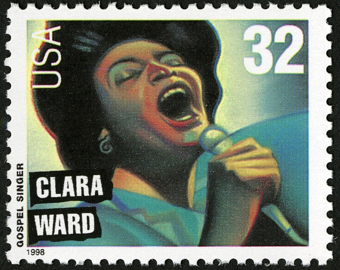 Clara Ward 32c stamp Famous US women on stamps