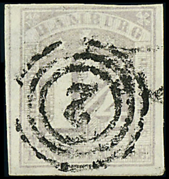 Old German States Hamburg stamp