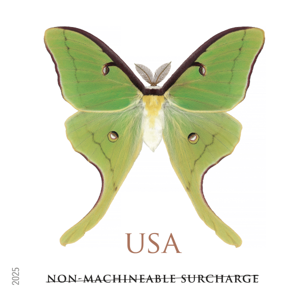 Luna Moth 2025 stamp USPS new stamps