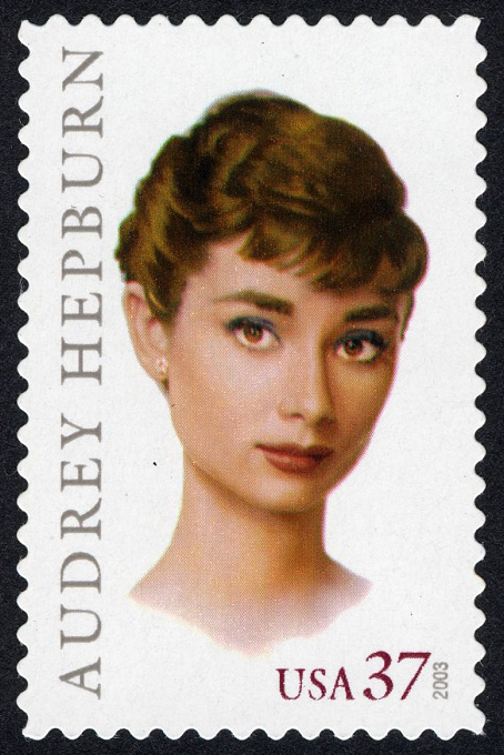 Audrey Hepburn 37c stamp Famous US women on stamps