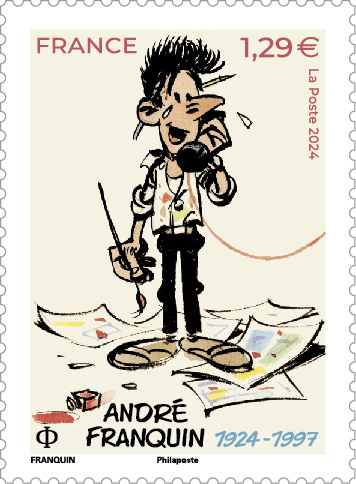 André Franquin (1924 - 1997) commemorative stamp France new stamp 2024