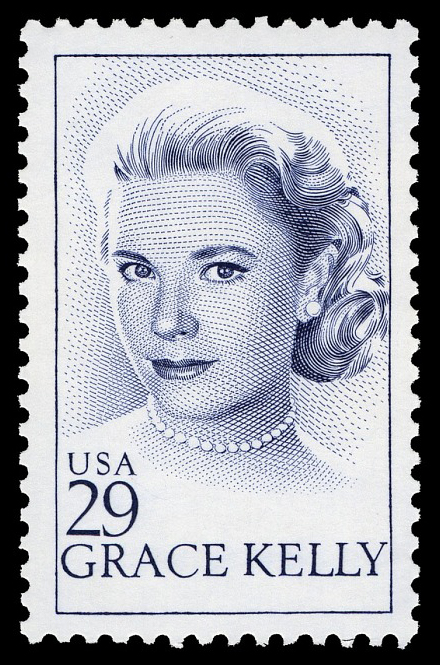 Grace Kelly 29c stamp (1993) USA Famous Women on stamps