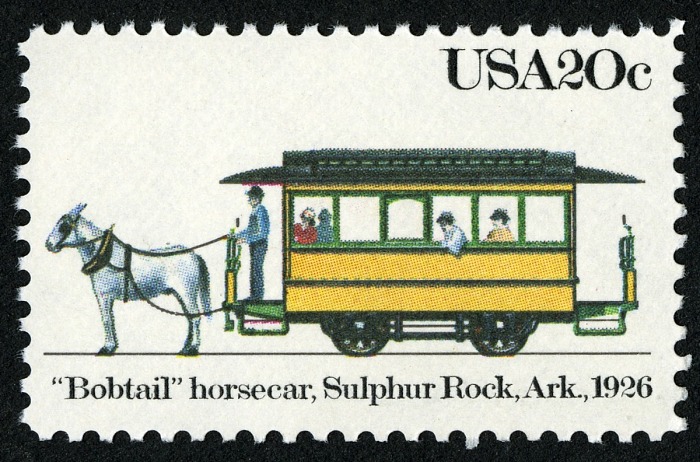 "Bobtail" Horsecar stamp (Sulphur Rock, Ark, 1926) — Scott #2061