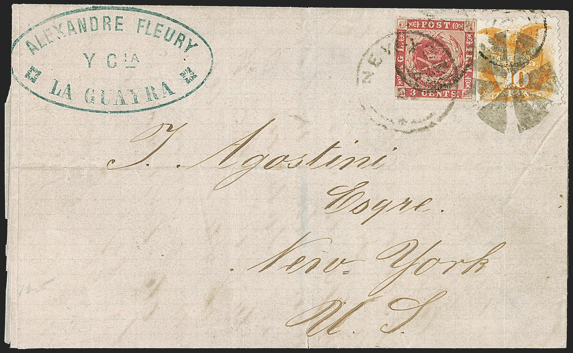 Shield and Eagle, 10c Yellow stamp
