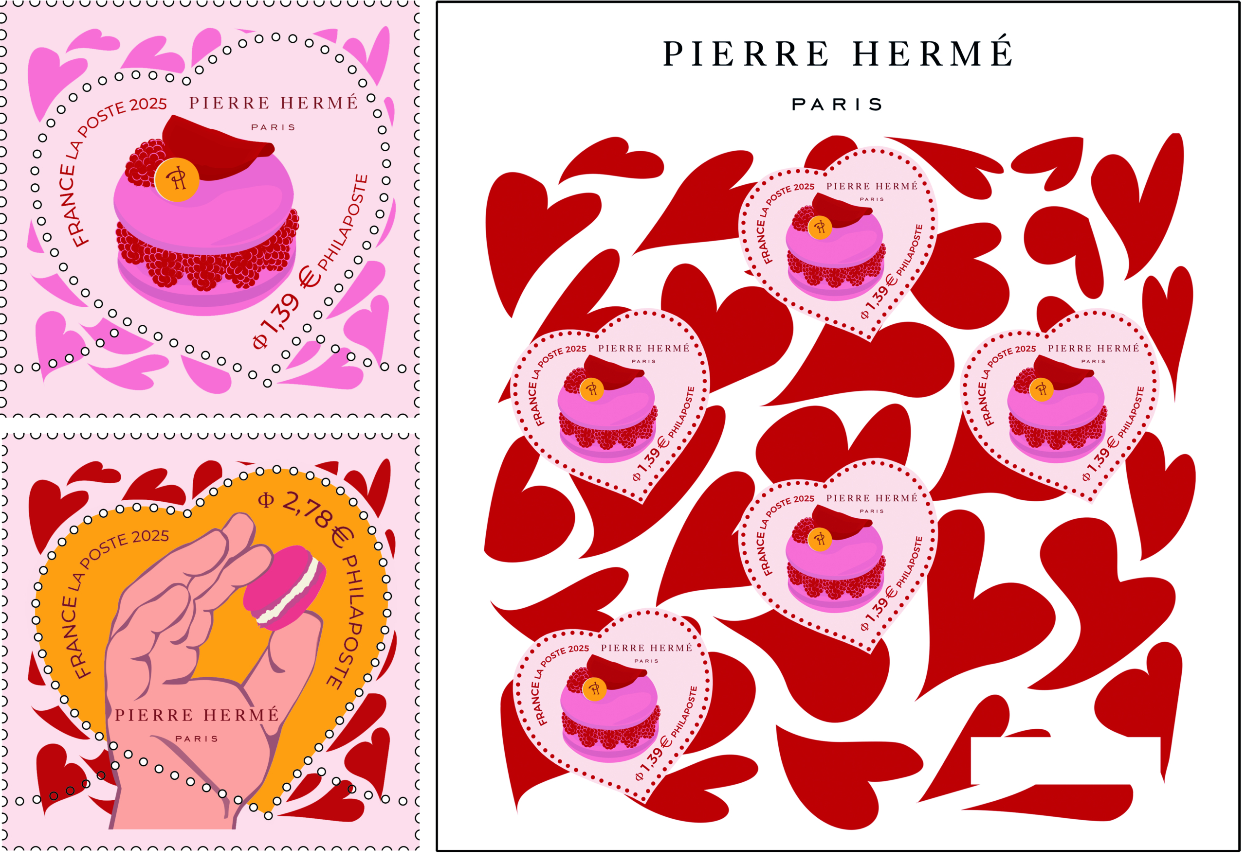 Heart stamp 2025 New Stamps of France 2025