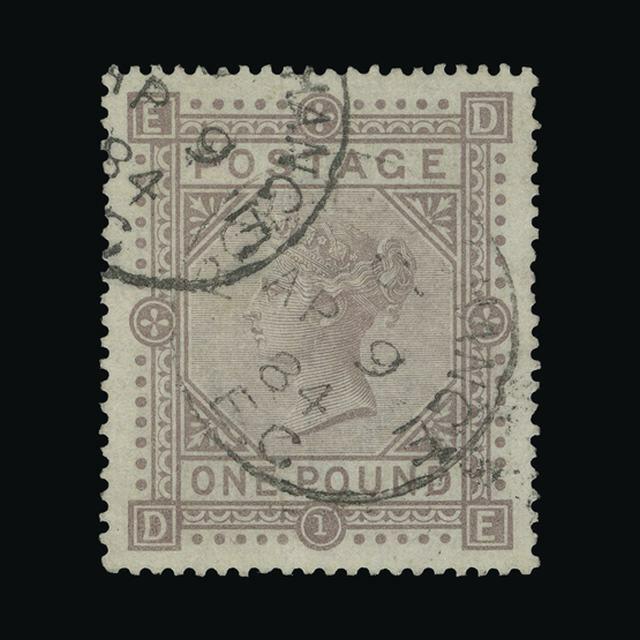 Great Britain (United Kingdom): Queen Victoria, 1 pound, brown lilac.