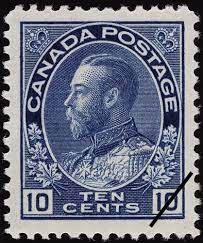 King George V Canada postage 10c stamp