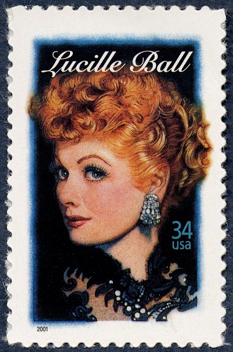 Lucille Ball 34c stamp Famous US women on stamps