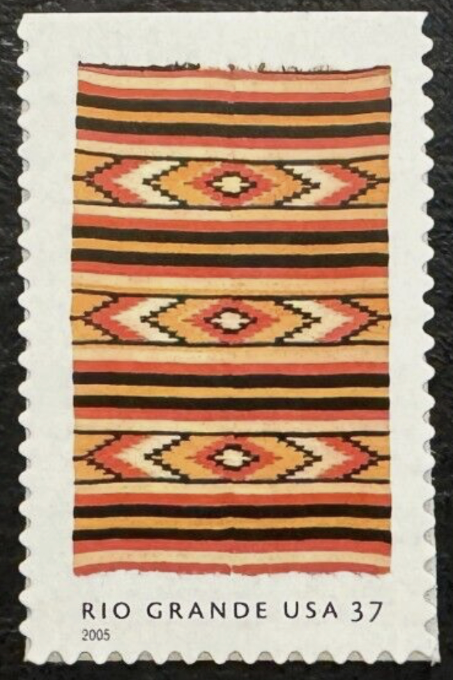 USA, 2005 Rio Grande Blankets - Chevrons and Stripes 37c stamp (Scott #3927)