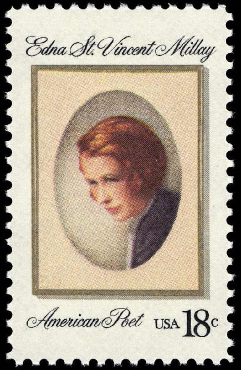 Edna St. Vincent Millay 18с stamp (1981) USA Famous women on stamps 