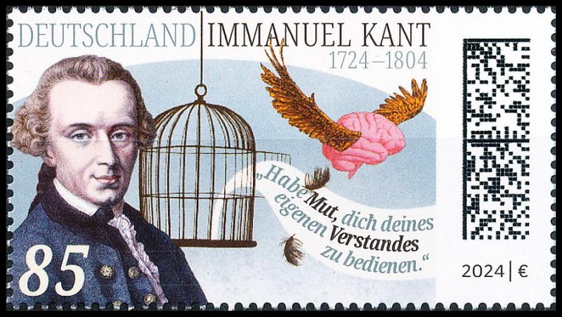 Immanuel Kant: 300th Birthday Anniversary, Germany Stamp New  2024 