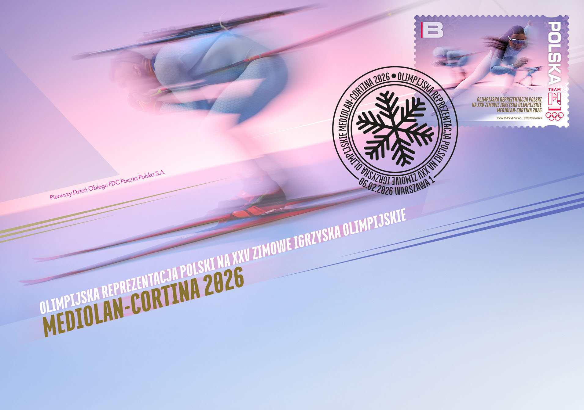 Poland Milano Cortina 2026 Olympics First Day Cover