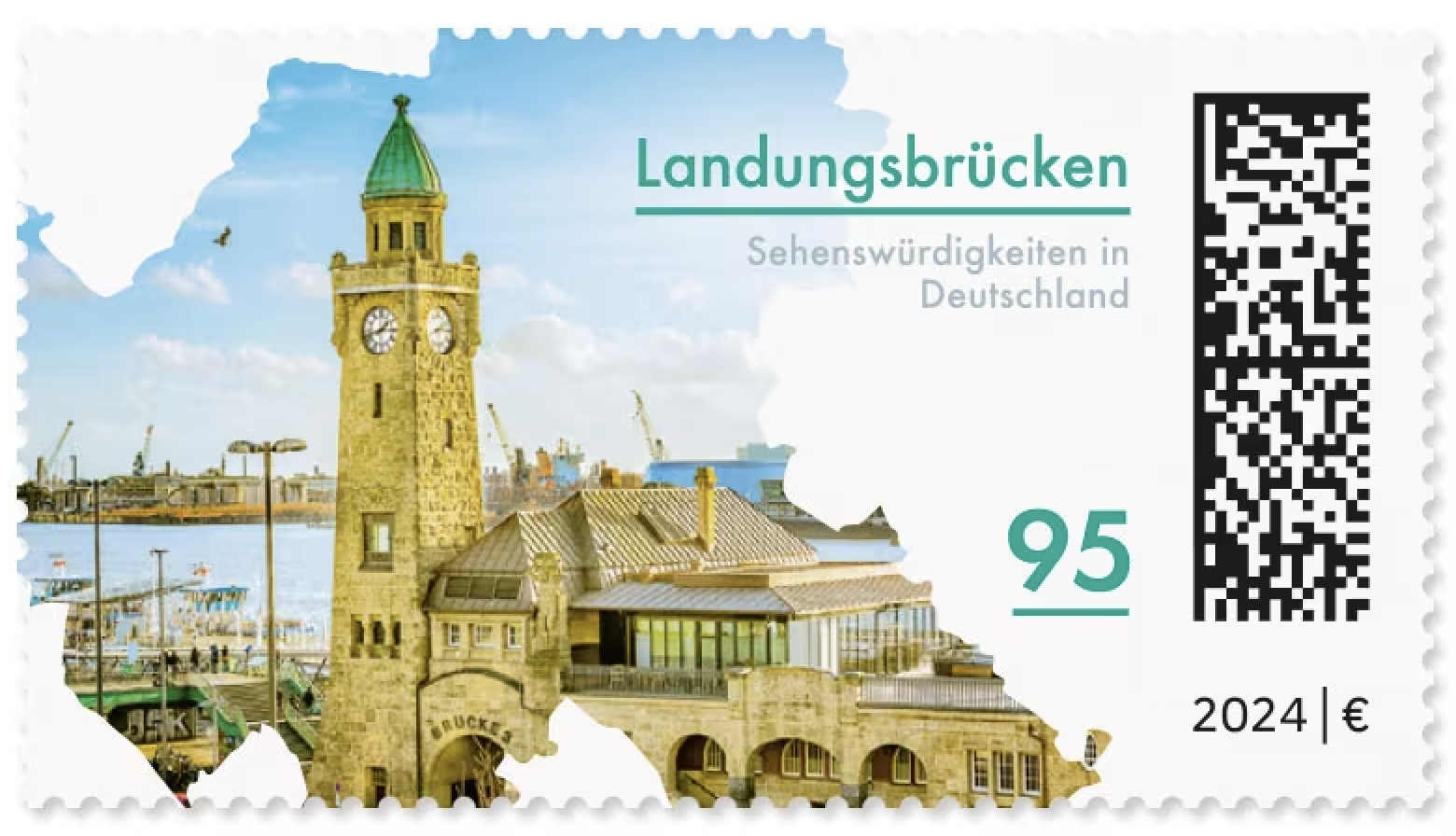 Landungsbrücken Germany stamp 2024