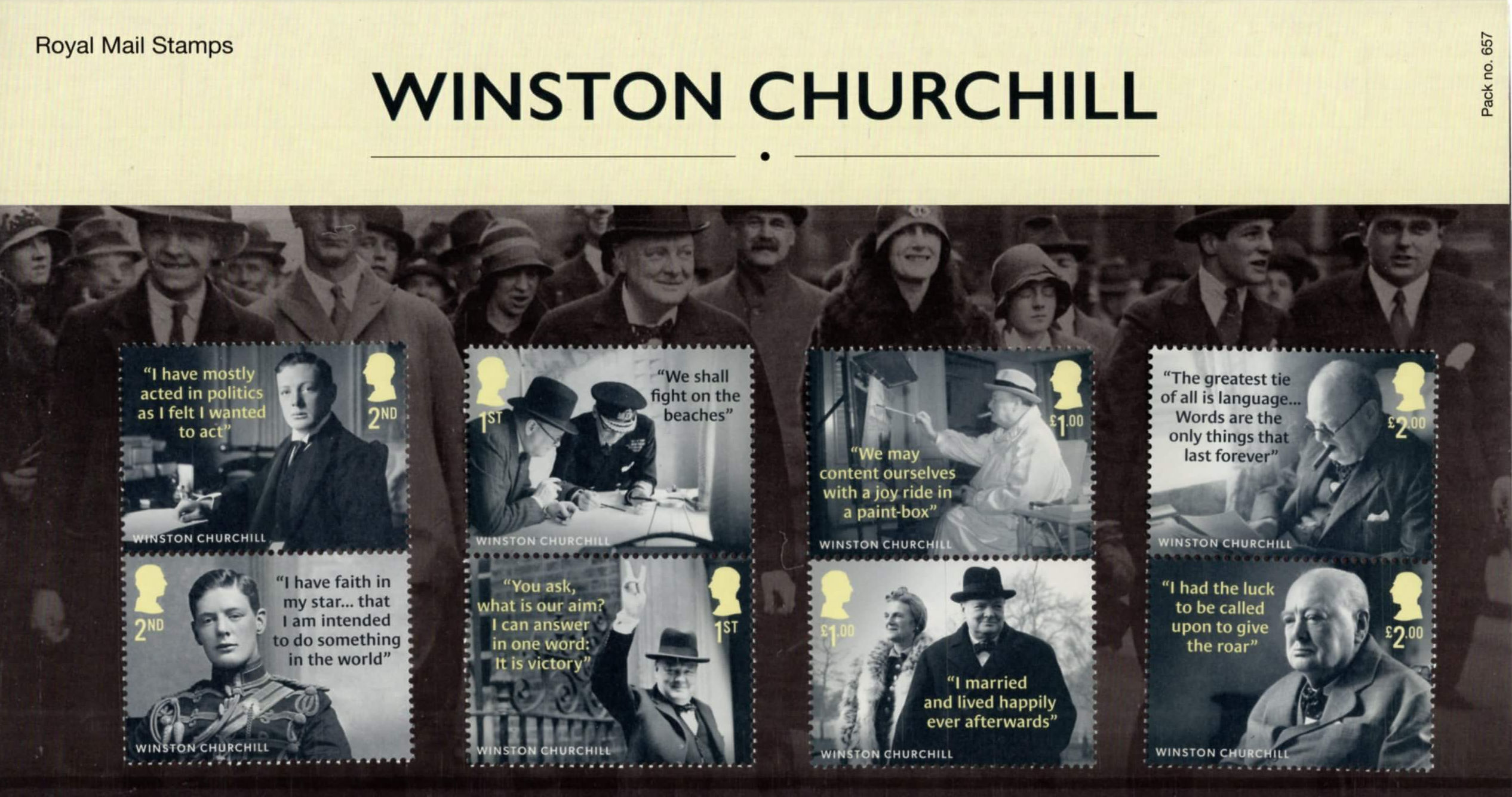 Sir Winston Churchill stamp series UK stamps 2024