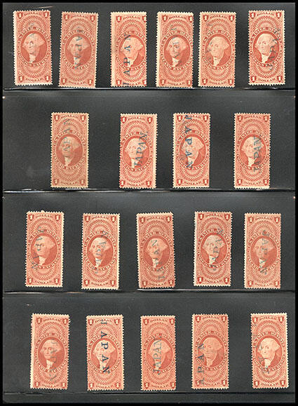 US Revenue stamp series