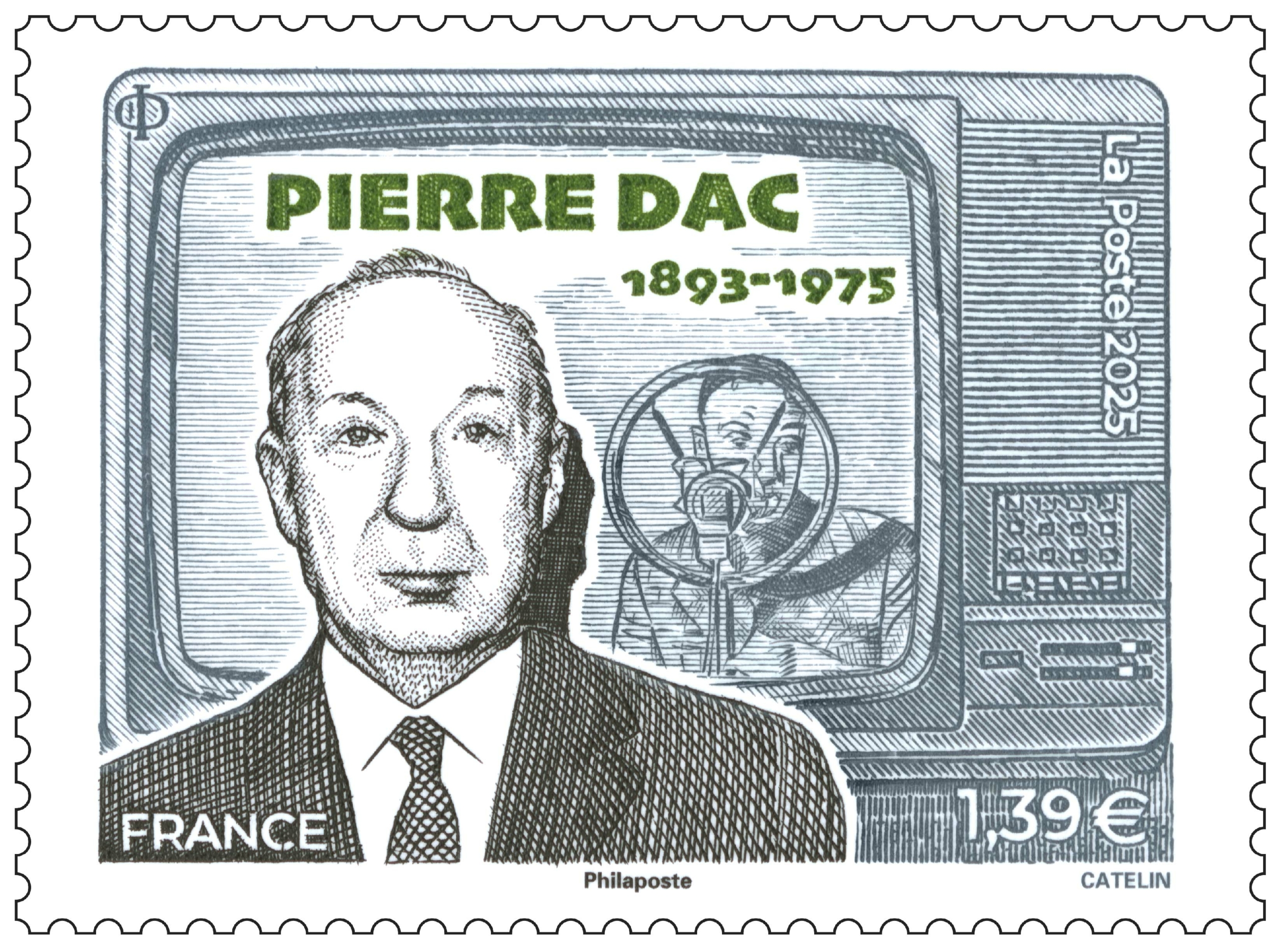 Pierre Dac new stamps of France 2025