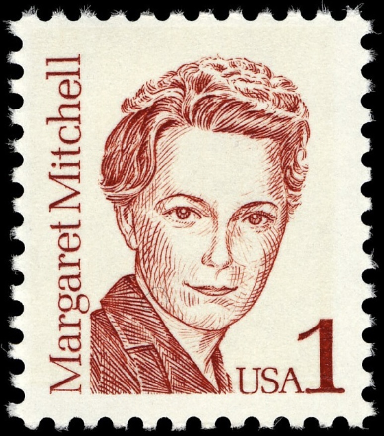 Margaret Mitchell 1c stamp (1986) USA Famous women on stamps