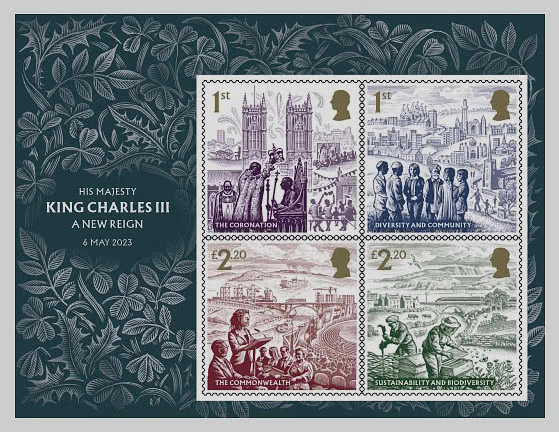 His Majesty King Charles III: A New Reign - UK stamp series 2023