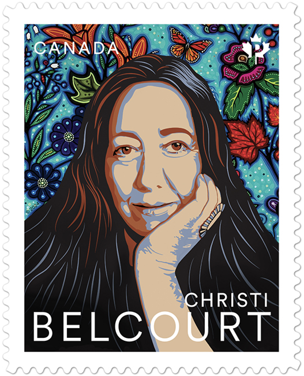 Christi Belcourt Canada new stamps 2024