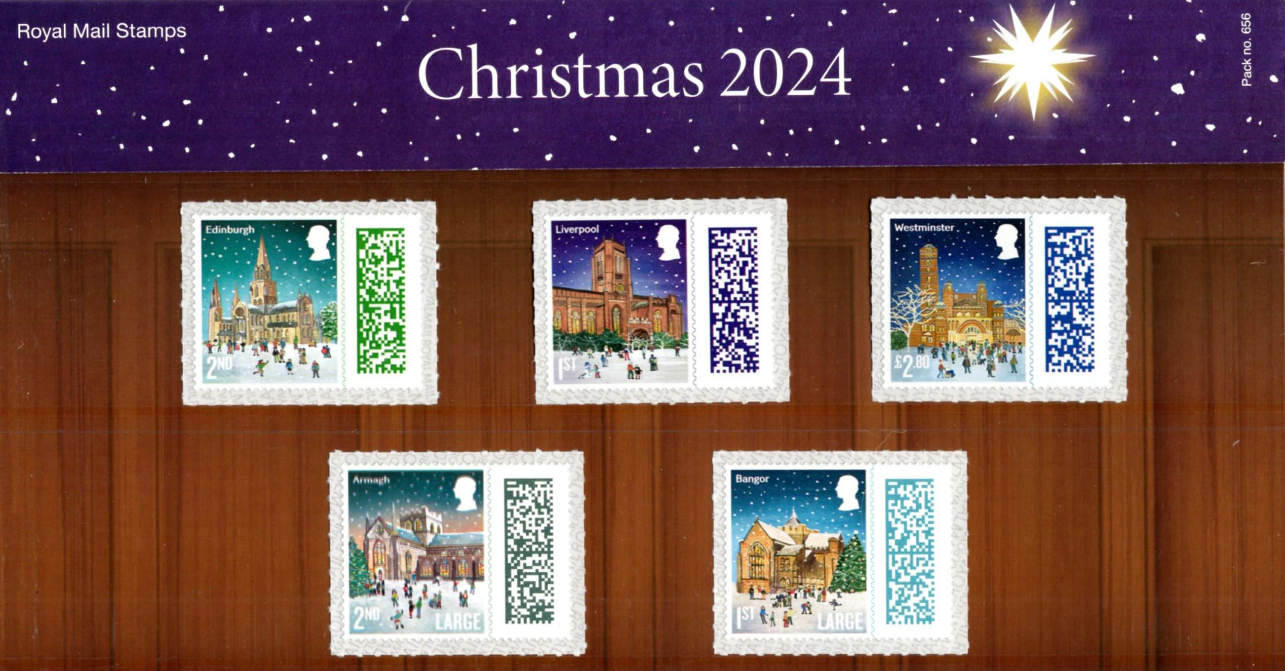Christmas stamp series UK stamps 2024