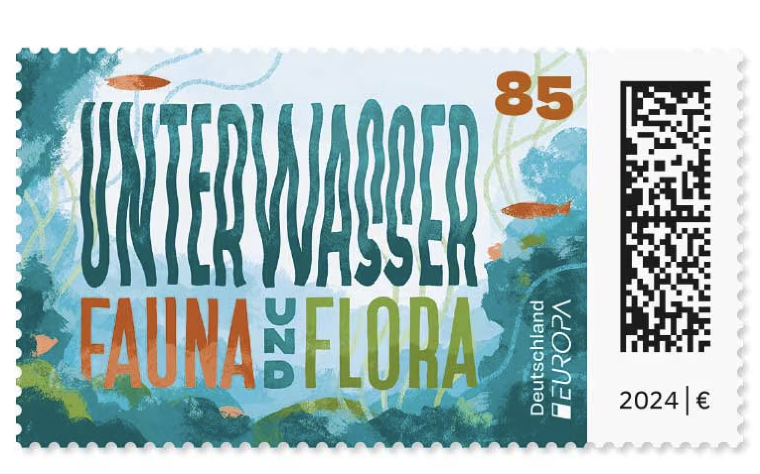 Unterwasser Fauna und Flora: Aquatic ecosystem, Germany Stamp New 2024 