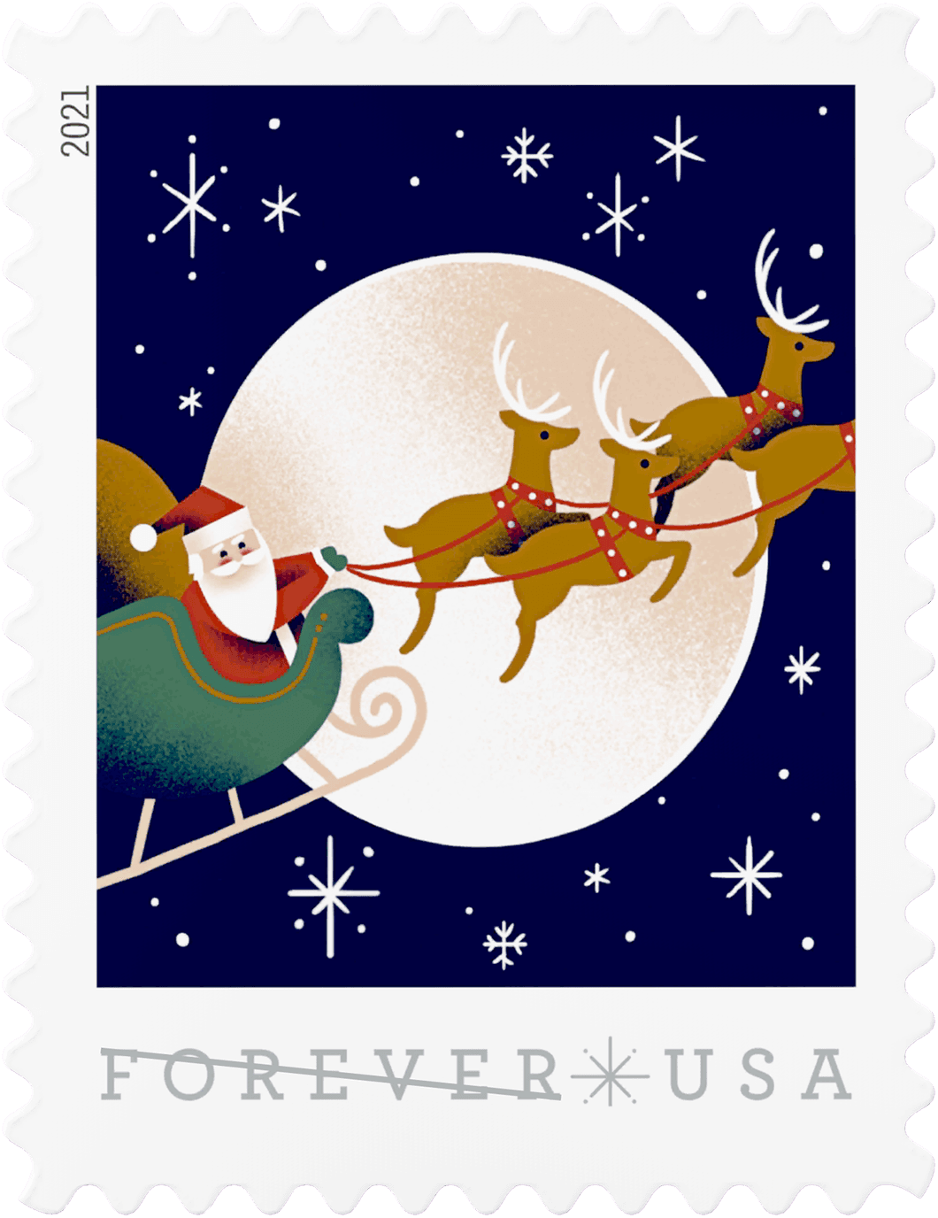 A visit from St. Nick Christmas stamps NFT 2024