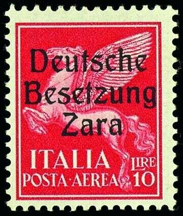 Italy, airpost pegasus, 10l, carmine