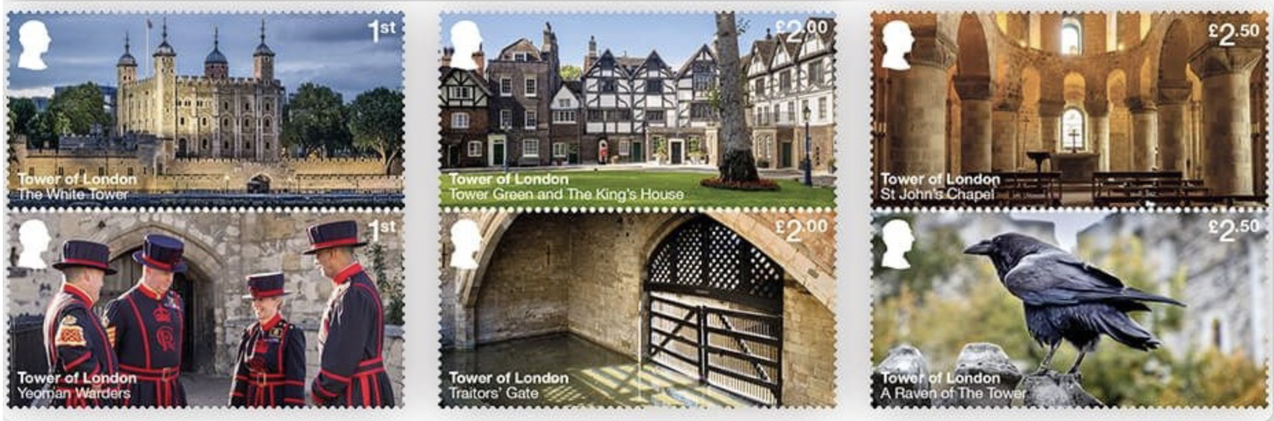 Tower of London stamp series UK new stamps 2024